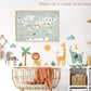 Pip+Phee Jungle Safari Animals Fabric Wall Decals - Small Size