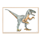 Pip+Phee Jurassic Velociraptor Art Print