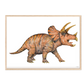 Pip+Phee Jurassic Triceratops Art Print