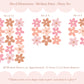 Pip+Phee Daisy Fabric Wall Decals - Medium Size - Dusty Peach & Pink Colours