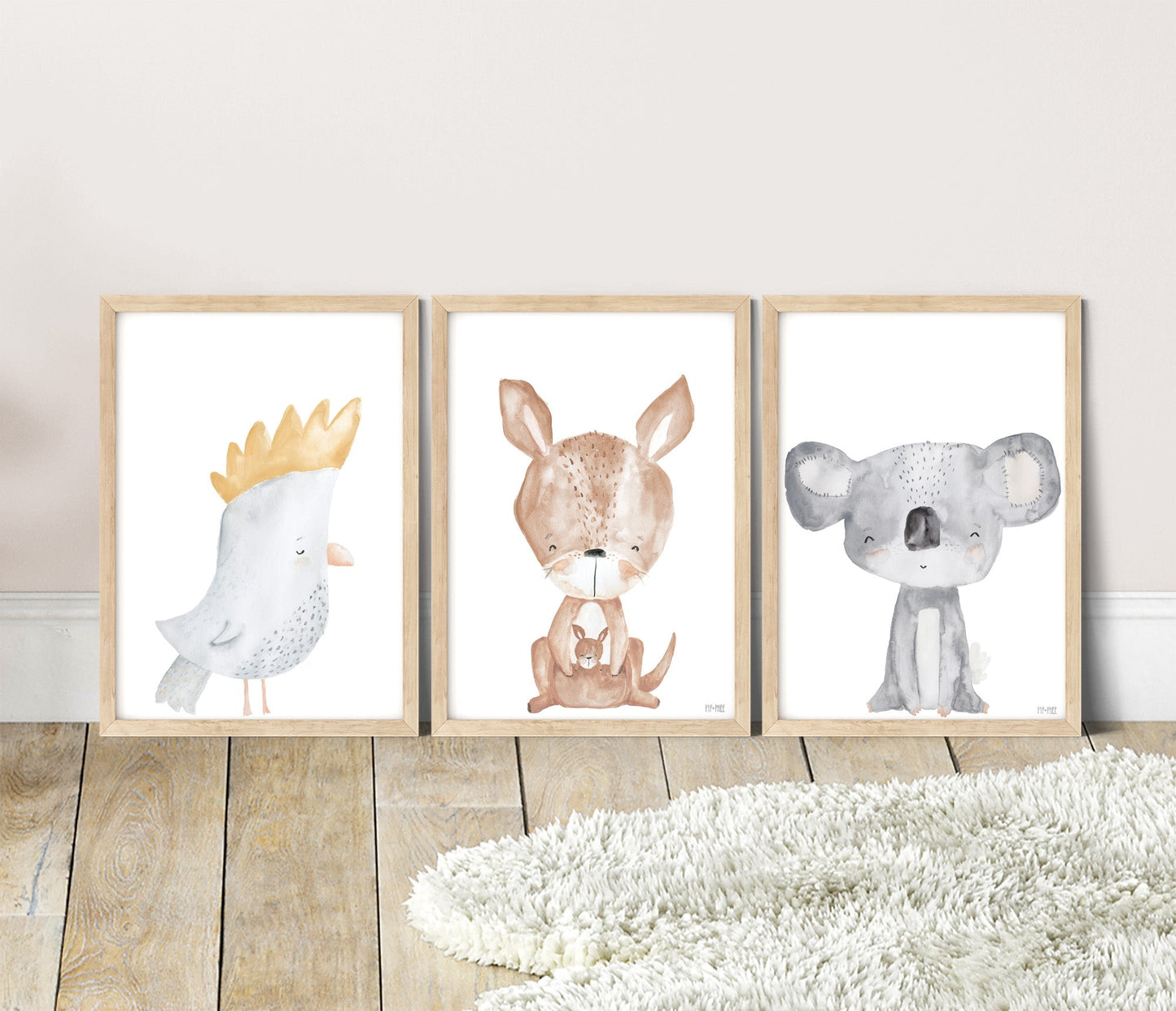 Pip+Phee Australian Animals Kangaroo Art Print