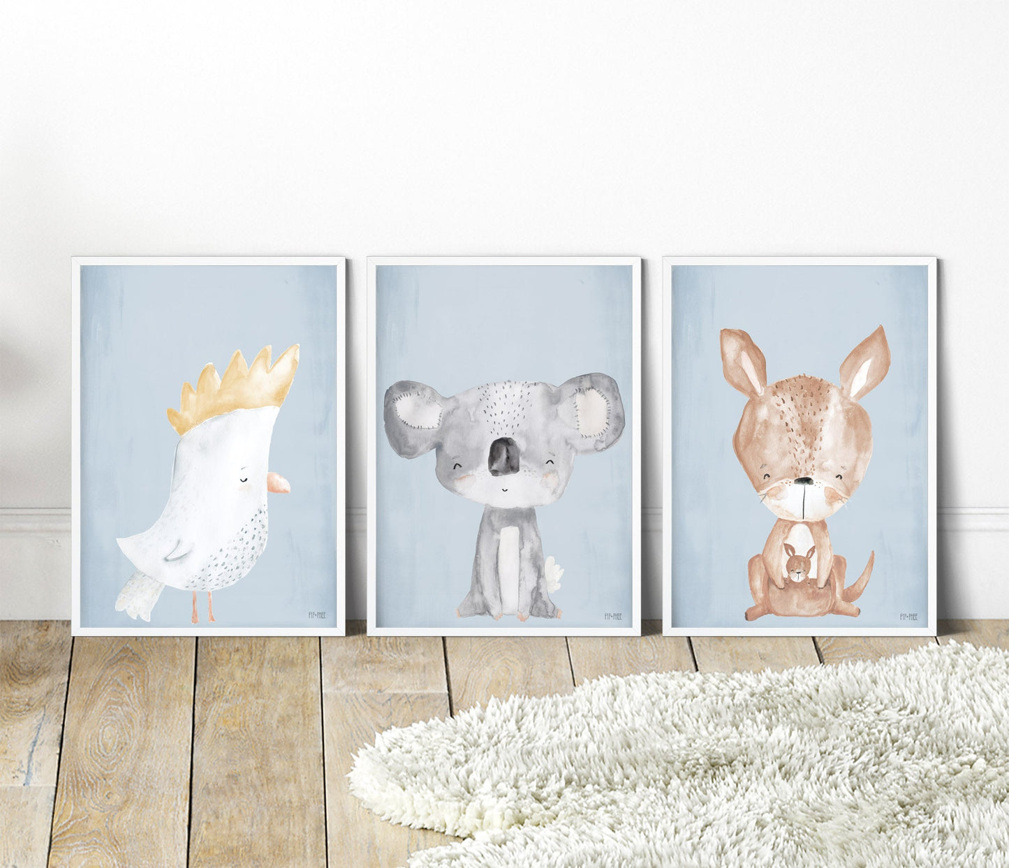 Pip+Phee Australian Animals Kangaroo Art Print
