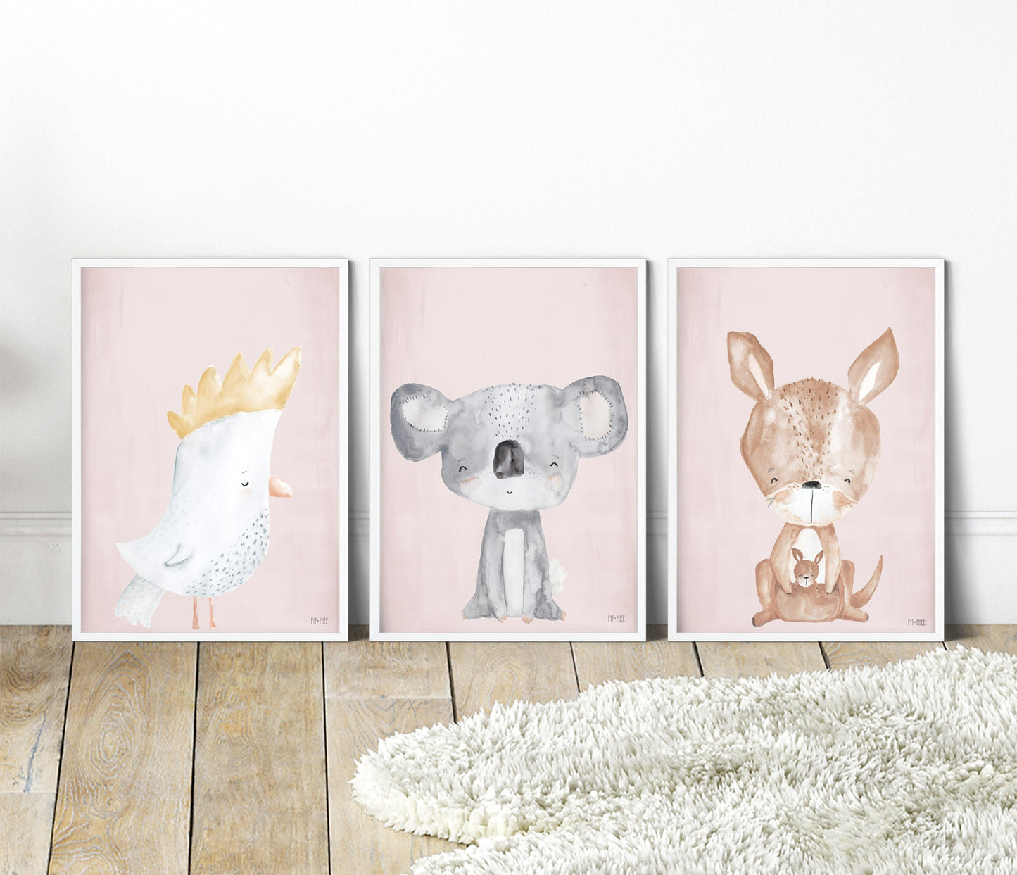 Pip+Phee Australian Animals Kangaroo Art Print