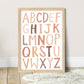 Pip+Phee Watercolour Block Alphabet Art Print - Neutral Sand