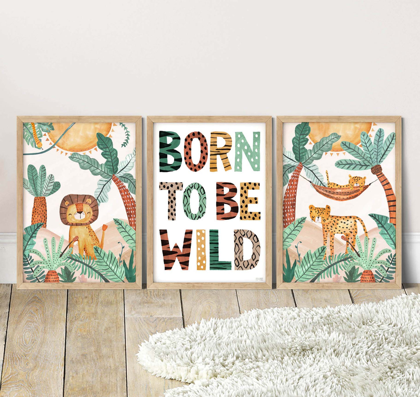 Pip+Phee Jungle Horizon Lion Art Print