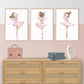 Pip+Phee Ballerina Trio Art Print