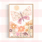 Pip+Phee Daisy Butterfly Art Print - Dusty Peach