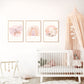 Pip+Phee Daisy Field Circle Art Print - Dusty Peach