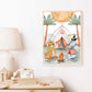 Pip+Phee Safari Camp Jungle Adventures Art Print - Portrait
