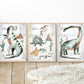 Pip+Phee Dinosaur Mixed Watercolour Art Print