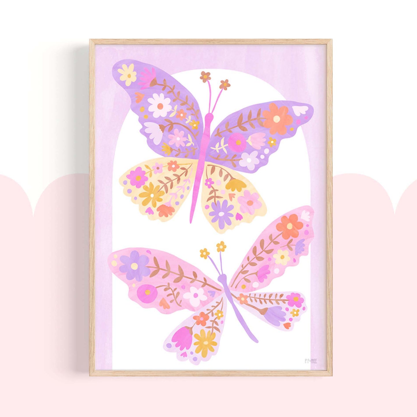 Pip+Phee Daisy Magic Butterflies Art Print