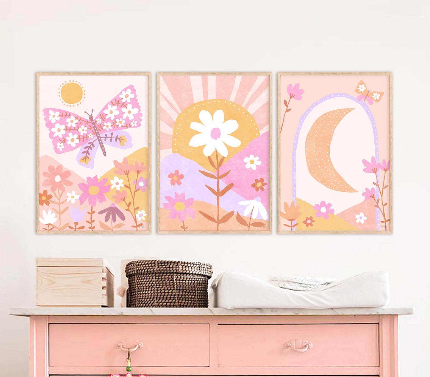 Pip+Phee Daisy Fields Art Print - Bright