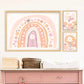 Pip+Phee Daisy Rainbow Art Print - Dusty Peach