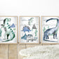 Pip+Phee Dinosaur Trex Watercolour Art Print