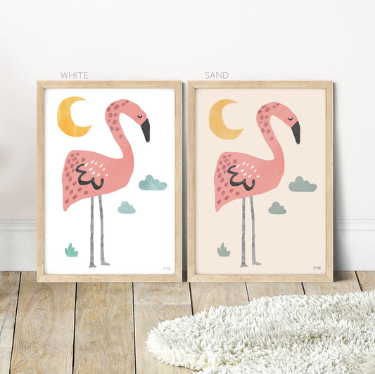 Pip+Phee Jungle Club Flamingo Art Print