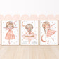 Pip+Phee Peach Princess Moon Ladder Art Print