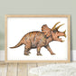 Pip+Phee Jurassic Triceratops Art Print