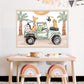 Pip+Phee Safari Jeep Jungle Adventures Art Print - Landscape