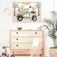 Pip+Phee Safari Jeep Jungle Adventures Art Print - Landscape