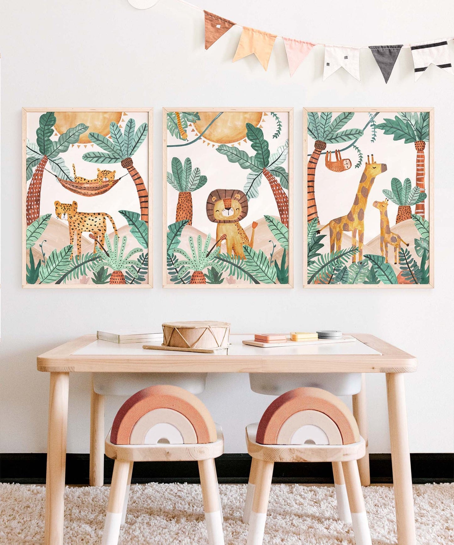 Pip+Phee Jungle Horizon Cheetah Art Print
