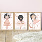Pip+Phee Peach Princess Moon Ladder Art Print