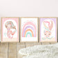 Pip+Phee Coral Mermaid Princess Art Print - Arch Background