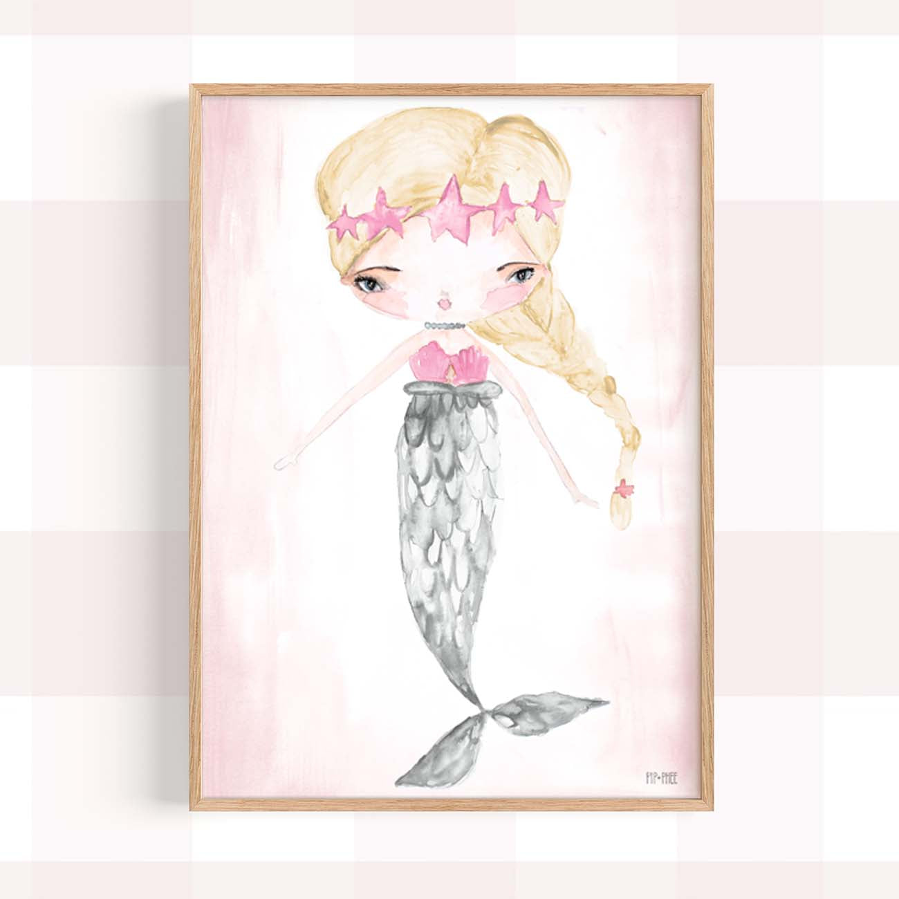 Pip+Phee Mermaid Art Print - Different Hair colours