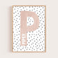 Pip+Phee Personalised Spot Name Art Print - Different colours to choose from