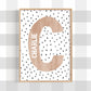 Pip+Phee Personalised Spot Name Art Print - Different colours to choose from