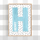 Pip+Phee Personalised Spot Name Art Print - Different colours to choose from