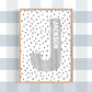 Pip+Phee Personalised Spot Name Art Print - Different colours to choose from