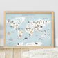 Pip+Phee Planet Earth Art Print - Aqua