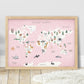 Pip+Phee Planet Earth Art Print - Pink