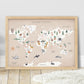 Pip+Phee Planet Earth Art Print - Tan Sand