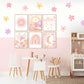 Pip+Phee Daisy Fabric Wall Decals - Medium Size - Pastel Colours