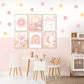 Pip+Phee Daisy Fabric Wall Decals - Small Size - Pastel Colours