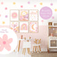 Pip+Phee Daisy Fabric Wall Decals - Small Size - Pastel Colours
