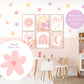 Pip+Phee Daisy Fabric Wall Decals - Small Size - Pastel Colours