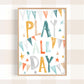 Pip+Phee Play All Day Art Print - Teal Rust