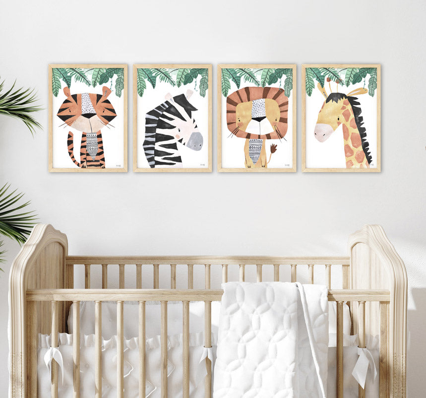 Pip+Phee Safari Four Jungle Giraffe Art Print