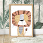 Pip+Phee Safari Four Jungle Lion Art Print