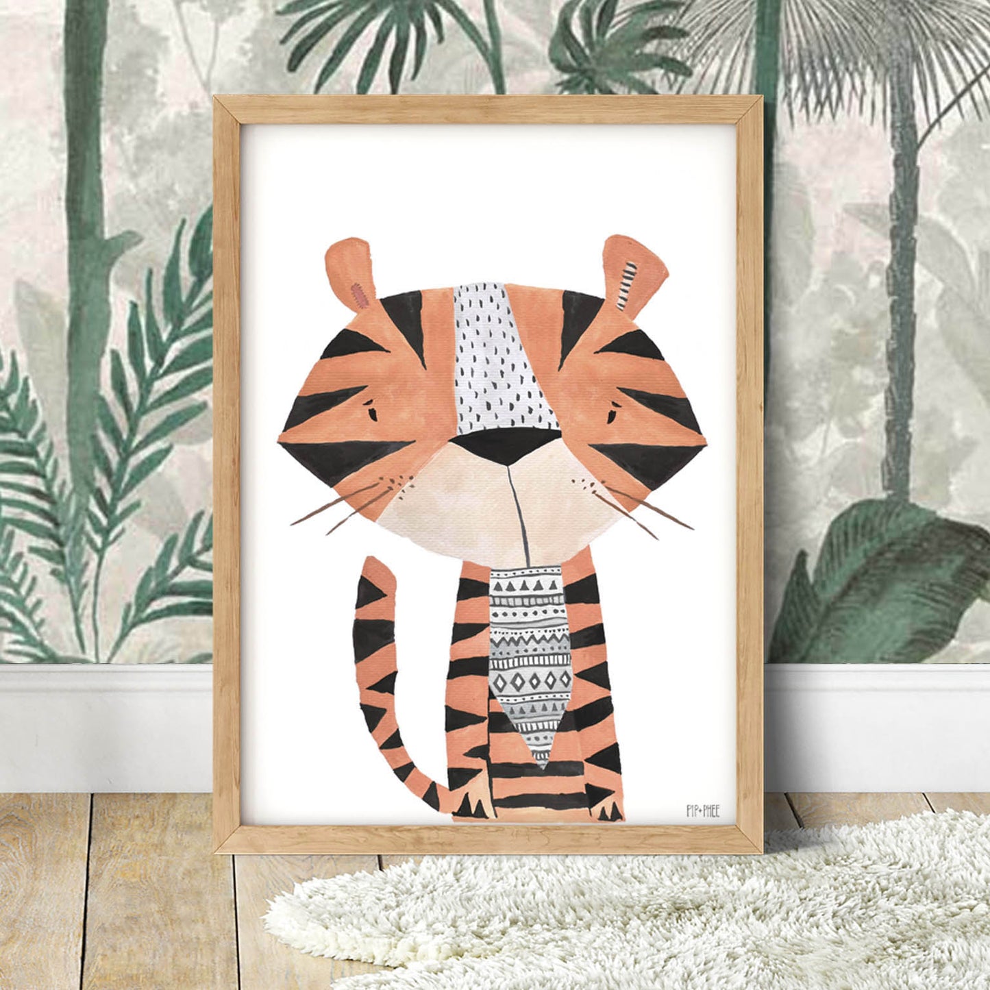 Pip+Phee Safari Four Jungle Tiger Art Print