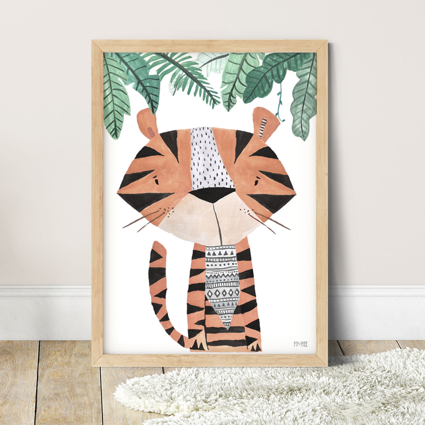 Pip+Phee Safari Four Jungle Tiger Art Print