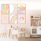 Pip+Phee Rainbow Peace Art Print - Pastels