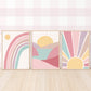 Pip+Phee Sunny Days Sunburst Art Print - Dusty Pink