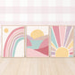 Pip+Phee Sunny Days Mountain Art Print - Dusty Pink