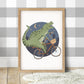 Pip+Phee Dino Riders Trex Art Print