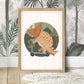 Pip+Phee Dino Riders Triceratops Art Print