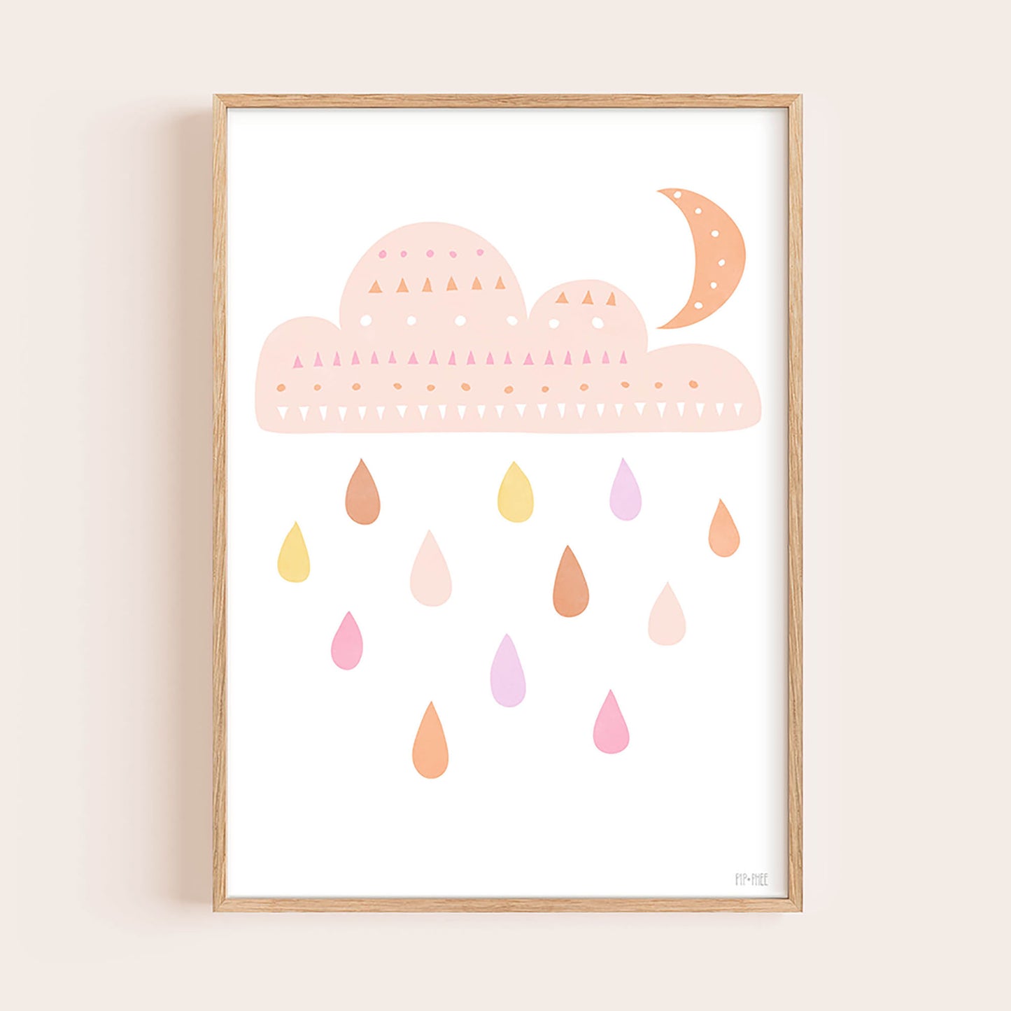 Pip+Phee Spring Rain Art Print - Pastels