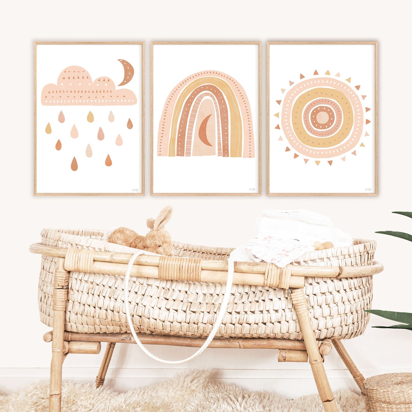 Pip+Phee Spring Rainbow Art Print - Sand